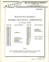 Illustrated Parts Breakdown for Fractional Horsepower Motors - B Frame Series 