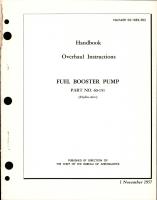 Overhaul Instructions for Fuel Booster Pump - Part 60-151