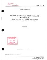 Exterior Finishes, Insignia and Markings for USAF Aircraft - Change - 25