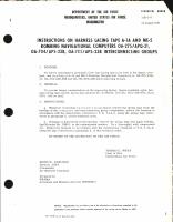 Instructions on Harness Lacing Tape A-1A and ME-5 Bombing Navigational Computers