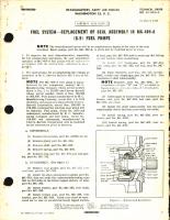 Replacement of Seal Assembly in MC-409-A (G-9) Fuel Pumps