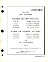 Illustrated Parts Breakdown for Cockpit Station Assembly, Maneuver Control Assembly for D-1 Auto Control