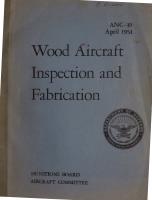 Wood Aircraft Inspection and Fabrication