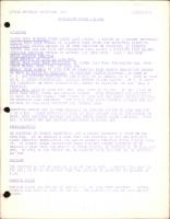 General Operation Notes for B-25C