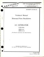 Illustrated Parts Breakdown for A-C Generator - Types 28B95-9-A and 28B95-15-A 