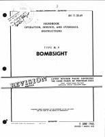 Operation, Service, & Overhaul Instructions for Type M-9 Bombsight