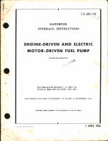 Overhaul Instructions for Engine-Driven and Electric Motor-Driven Fuel Pump
