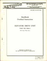 Revision to Overhaul Instructions for Elevator Drive Unit - Part D892-1 