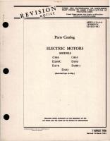 Parts Catalog for Electric Motors - Models C583, C865, D289C, D363, D378, D388-1, D403