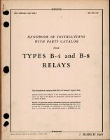 Instructions with Parts Catalog for Relays - Types B-4 and B-8 
