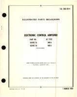 Illustrated Parts Breakdown for Electronic Control Amplifier Part No. 16540-2 AF Type MB-6 