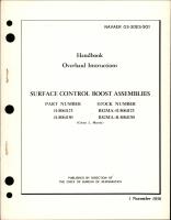 Overhaul Instructions for Surface Control Boost Assembly - Parts 41-8061125 and 41-8061150