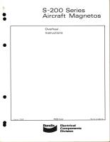 Overhaul Instructions for S-200 Series Aircraft Magnetos