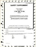 Safety Supplement to Flight Manual for C-118A and VC-118A