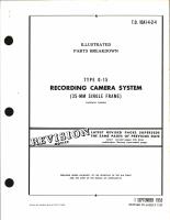 Illustrated Parts Breakdown for Type 0-15 Recording Camera (53-mm Single Frame)