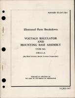 Illustrated Parts Breakdown for Voltage Regulator and Mounting Base Assembly - Type - 40E44-1-A