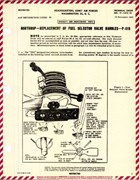 Replacement of Fuel Selector Valve Handles for P-61B