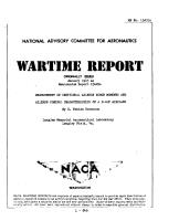 Wartime Report for the Measurement of Aileron Hinge Moments and Aileron Control Characteristics of the P-40F