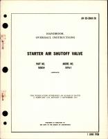 Overhaul Instructions for Starter Air Shutoff Valve - Part 105054 - Model SVPA-1 