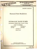 Illustrated Parts Breakdown for Hydraulic Hand Pumps (Integral Selector Valve Type) Part No. 402695, 407960