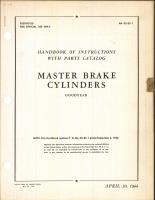 Handbook of Instructions with Parts Catalog for Master Brake Cylinders (Goodyear)