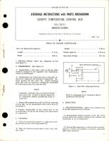 Overhaul Instructions with Parts Breakdown for Cockpit Temperature Control Box - CYLZ 2872-1