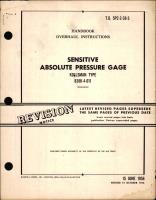 Overhaul Instructions for Sensitive Absolute Pressure Gage, Type 838K-4-011