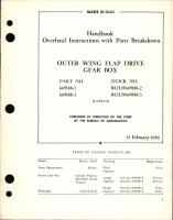 Overhaul Instructions with Parts Breakdown for Outter Wing Flap Drive Gear Box - Parts 669188-2 and 669188-3