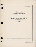 Overhaul Instructions for Servo Control Valve - Part 12220 