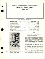 Overhaul Instructions with Parts Breakdown for Canopy Seal Control Assembly - Part 34C64 