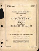 Pilot's Flight Operating Instructions for AT-6C and AT-6D, SNJ-5 (Harvard IIA and III)