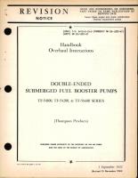 Overhaul Instructions for Double Ended Submerged Fuel Booster Pumps 