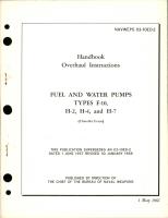 Overhaul Instructions for Fuel and Water Pumps - Types F-10, H-2, H-4, and H-7