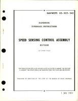 Overhaul Instructions for Speed Sensing Control Assembly 8575500 