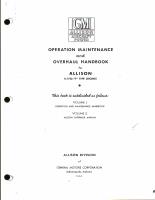 Operation Maintenance & Overhaul Handbook - Allison V-1710-F Engines
