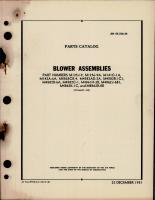 Parts Catalog for Blower Assemblies 