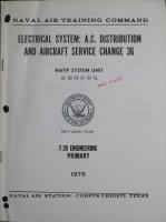 Electrical System: A.C. Distribution and Aircraft Service Chance 36