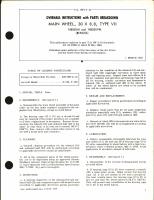 Overhaul Instructions with Parts Breakdown for Main Wheel 30 x 8.8, Type VII