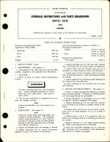 Overhaul Instructions with Parts Breakdown for Shuttle Valve - 11606