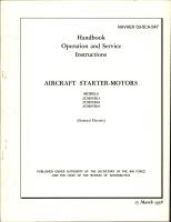 Operation and Service Instructions for Aircraft Starter Motors 