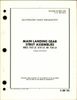 Illustrated Parts Breakdown for Main Landing Gear Strut Assembly - Models 76-02, 76-04, and 76-06