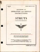 Handbook of Operation and Service Instructions for Struts