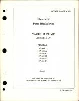 Illustrated Parts Breakdown for Vacuum Pump Assembly