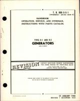 Operation, Service and Overhaul Instructions with Parts Catalog for Generators - Types R-1 and R-2