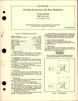 Overhaul Instructions with Parts Breakdown for Actuator - Part 6944