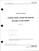 Exterior Finishes, Insignia and Markings for USAF Aircraft - Change - 19