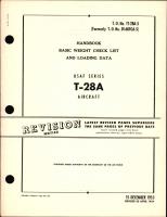 Basic Weight Check List and Loading Data for T-28A