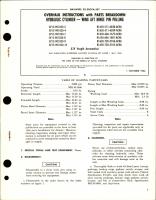 Overhaul Instructions with Parts for Wing Aft Hinge Pin Pulling Hydraulic Cylinder