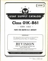 Supply Catalog Parts for Martin B-61 Aircraft