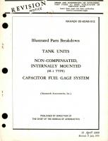 Illustrated Parts Breakdown for Tank Units, Non-Compensated Internally Mounted (M-1 Type) Capacitor Fuel Gage System